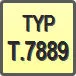 Piktogram - Typ: T.7889